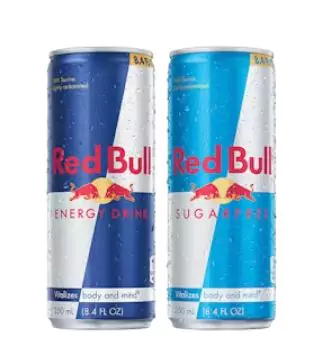 New! 2 Red Bull Cans
