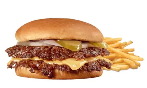 Original Double Steakburger with Cheese and Fries
